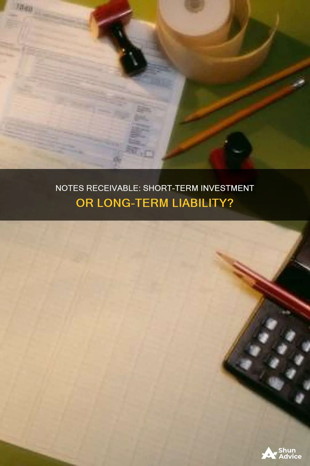 are current notes receivable part of short term investments