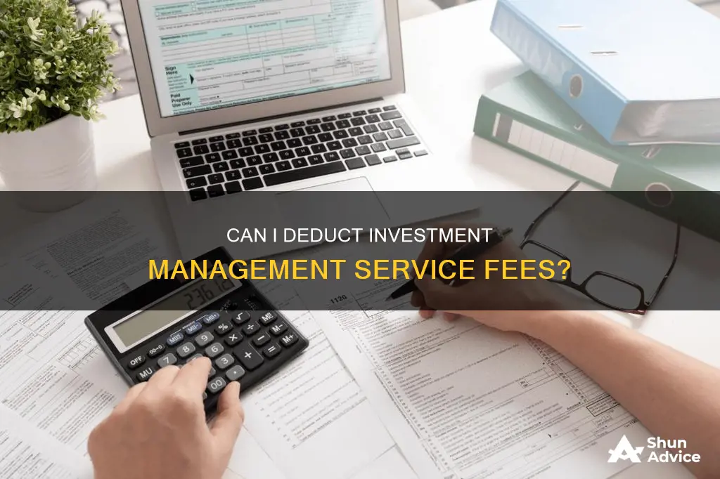 are my investment management services deductible