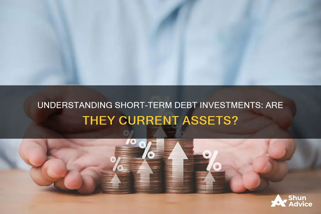 are short term debt investments current assets