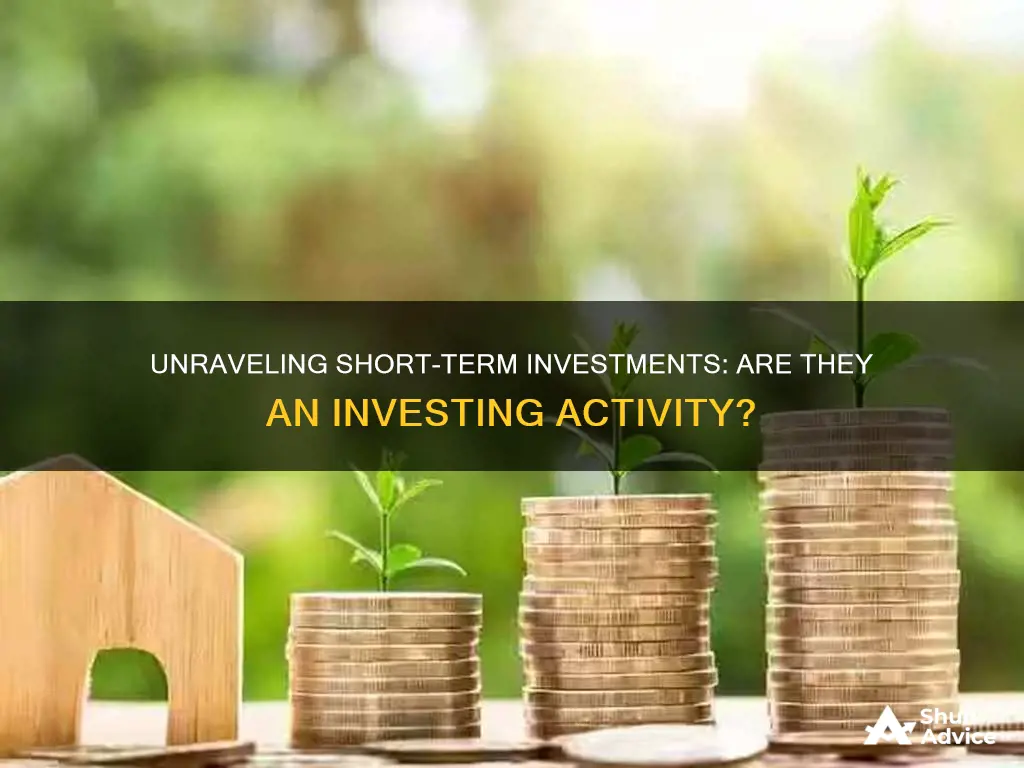 are short term investments an investing activity