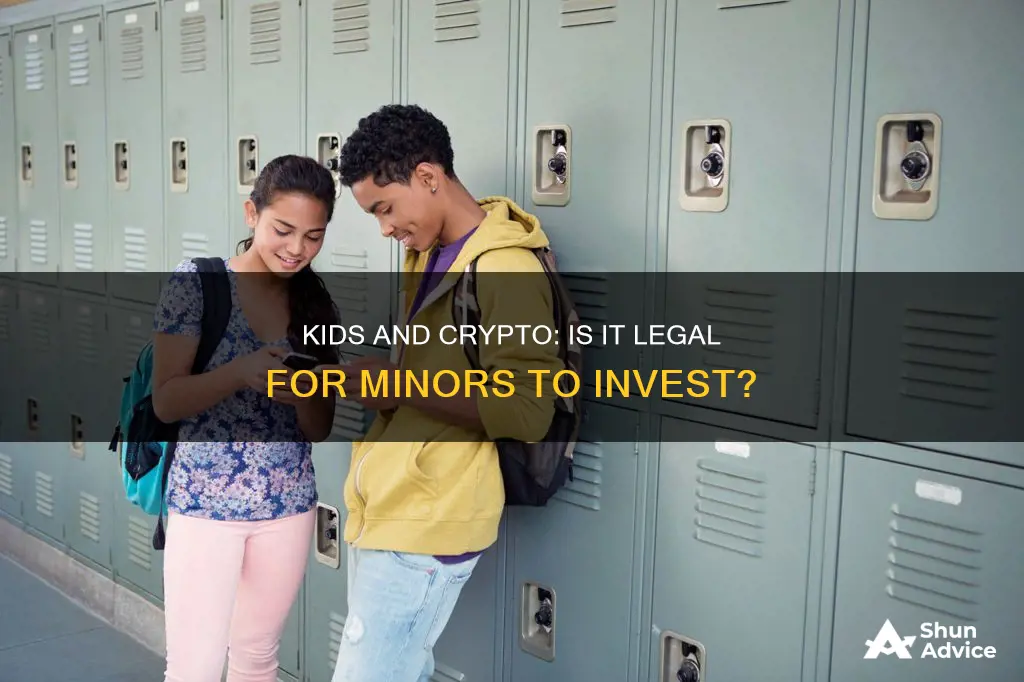 can a kid invest in crypto