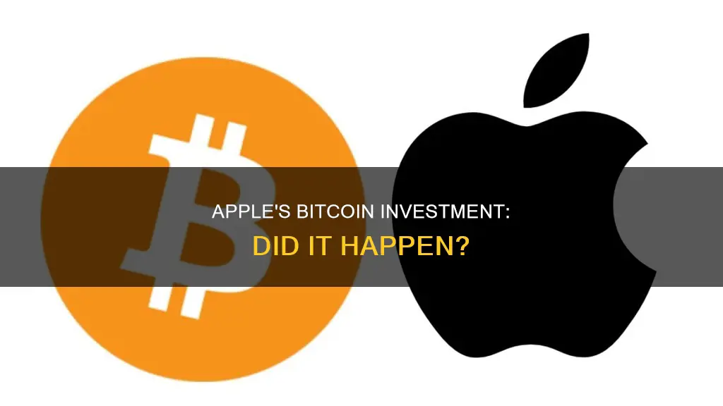 did apple invest in bitcoin