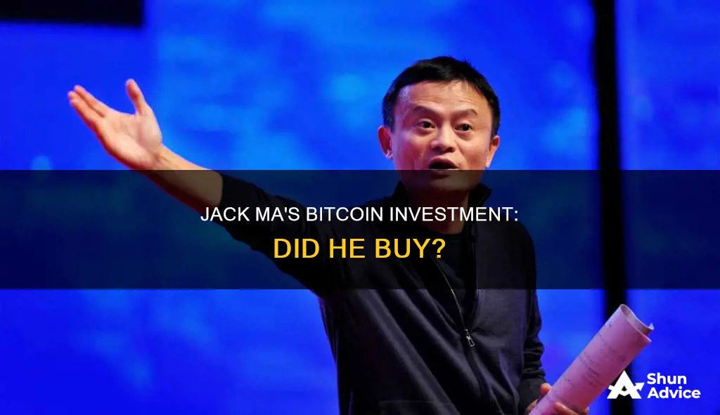 did jack ma invest in bitcoin