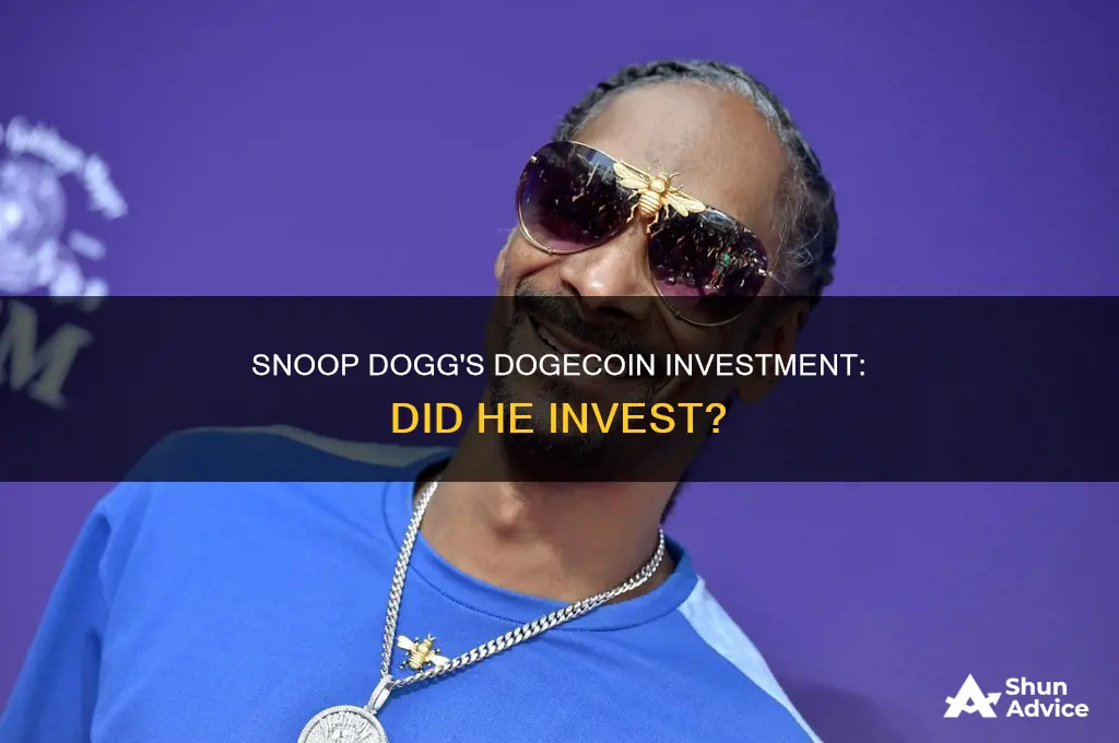 did snoop dogg invest in dogecoin