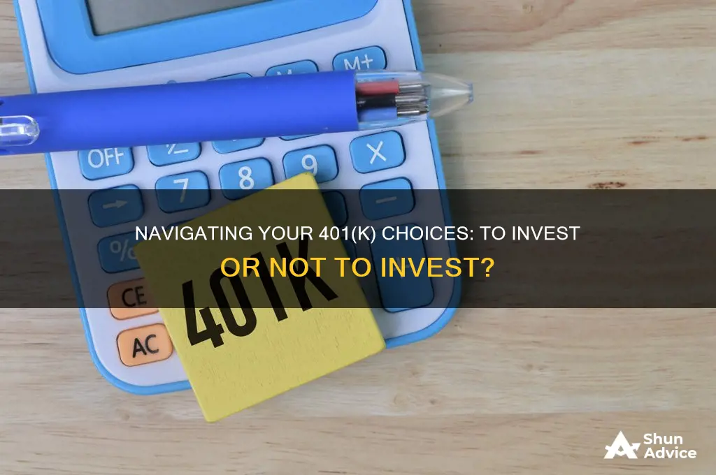 do I have to choose investments for my 401k