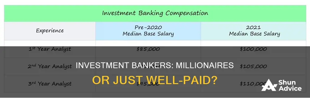 do investment bankers make millions