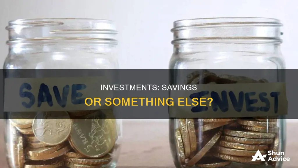 do investments count as savings