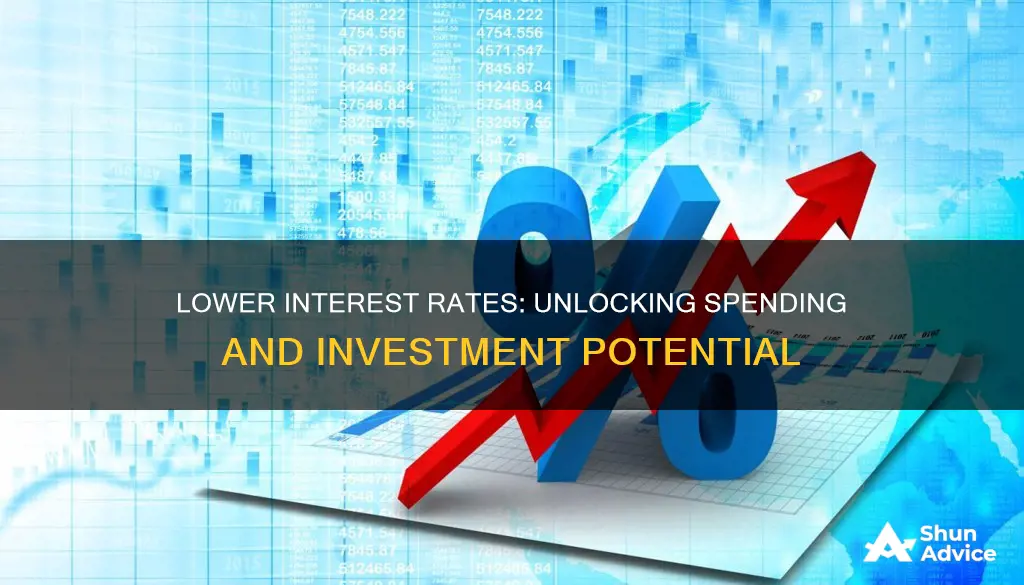 do lower interest rates cause spening to increased investment