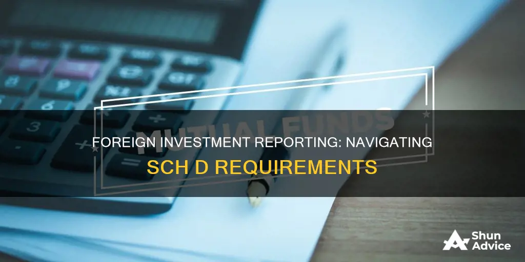 do you report foreign investment on sch d