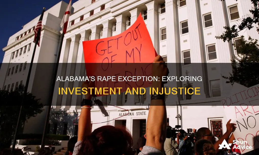 does alabama make exceptions for rape and invest