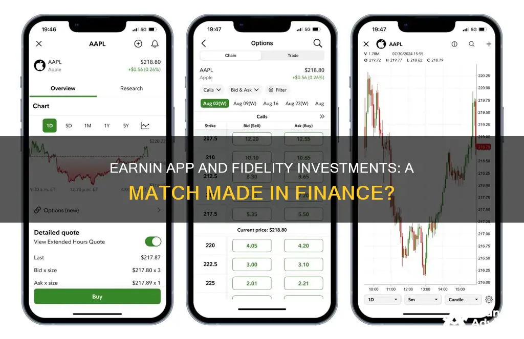 does earnin app work with fidelity investments