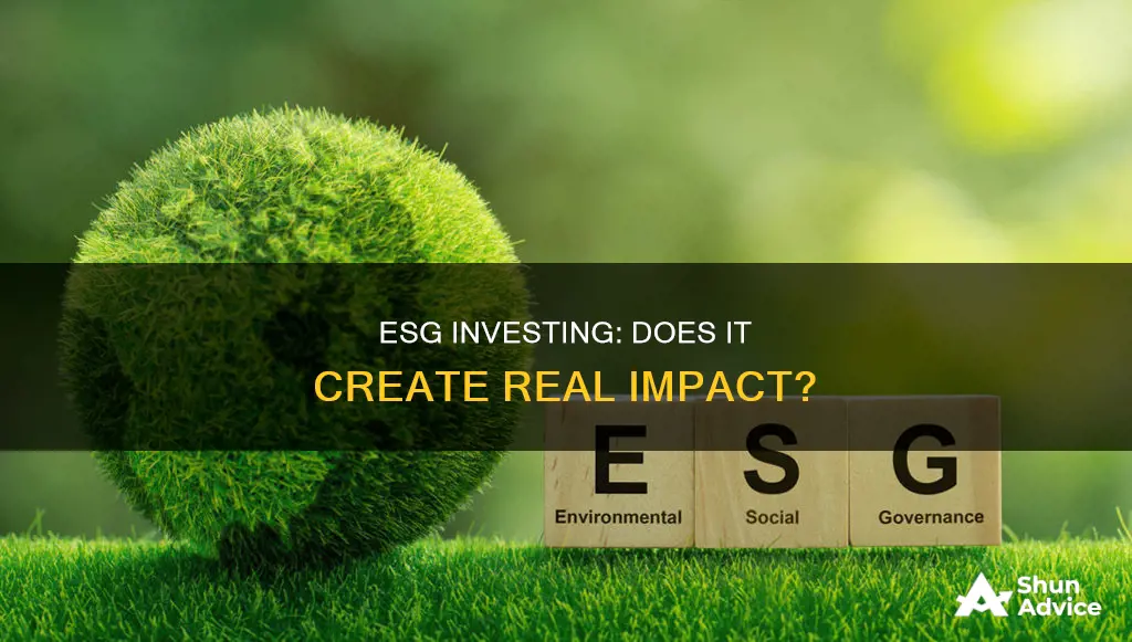 does esg investing actually make a difference