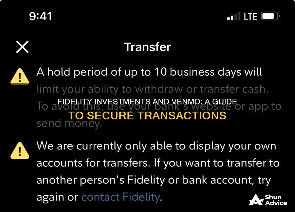 does fidelity investments work with venmo