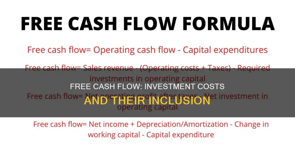 does free cash flow include investment costs