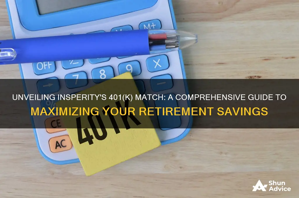 does insperity 401k match investment