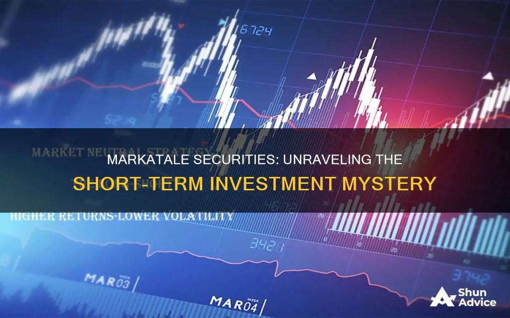 does markatale securities include short term investments