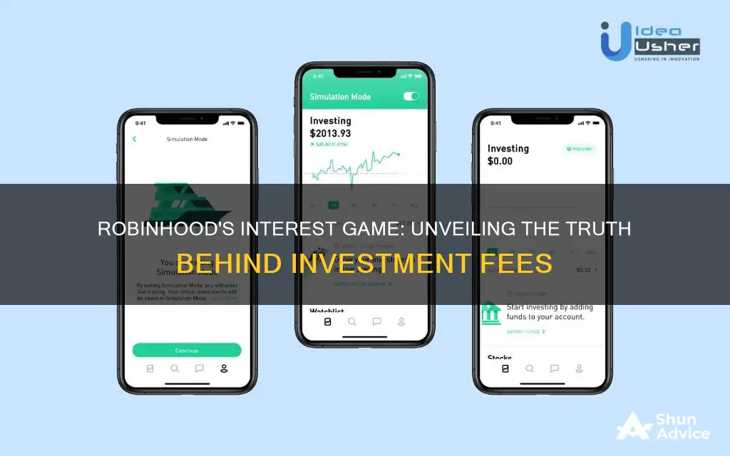 does robinhood take interest on investment