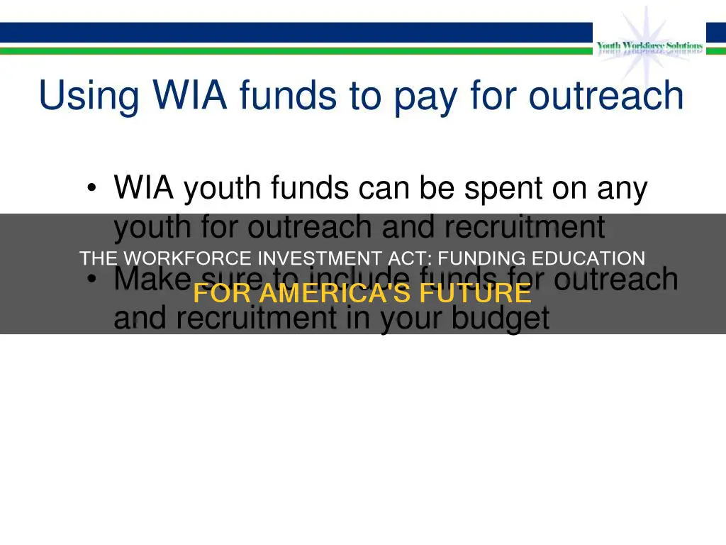 does the workforce investment act pay for school