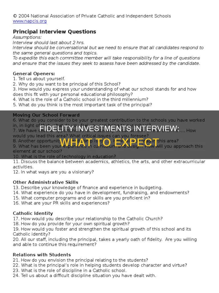 how are fidelity investments interview