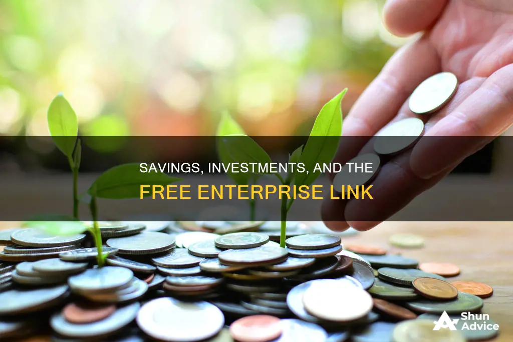 how are savings and investments tied to free enterprise