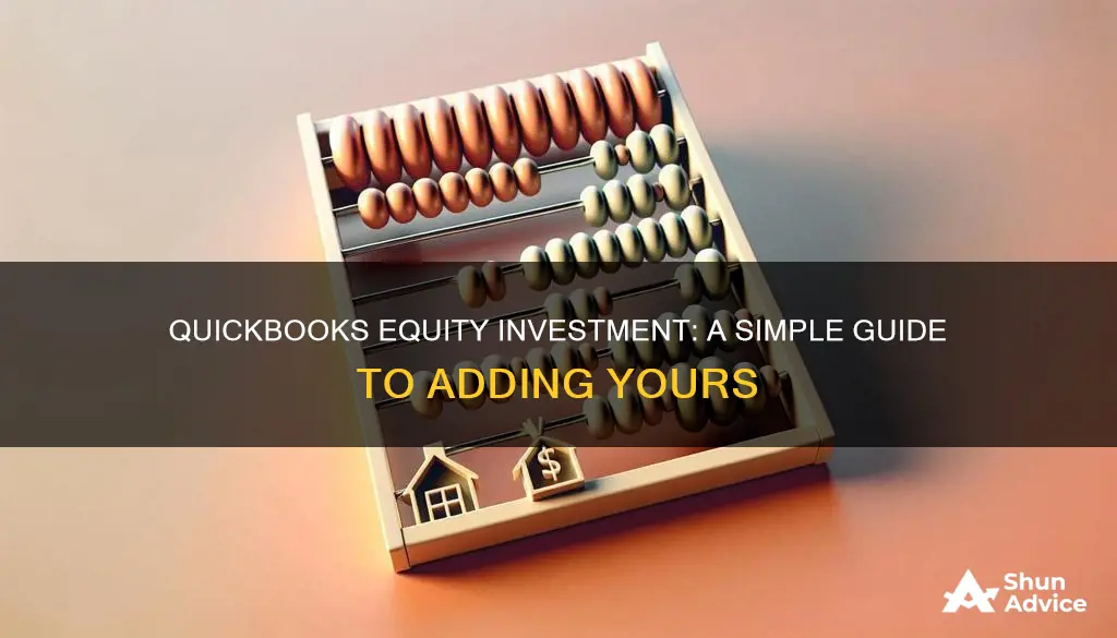 how do I add in quickbooks equity investment