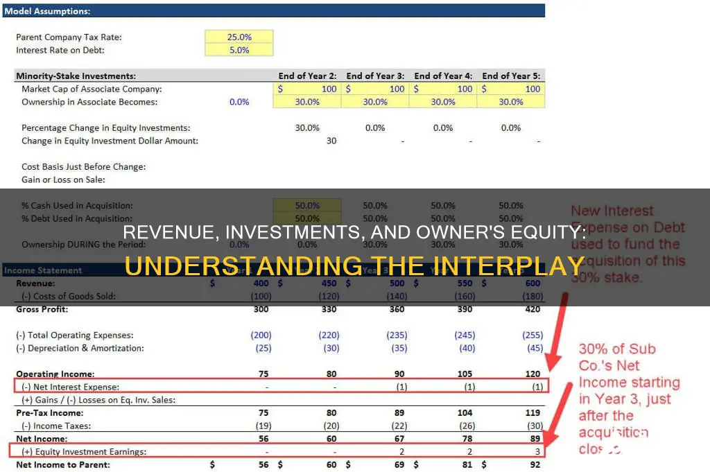 how do revenue and investments affect owner