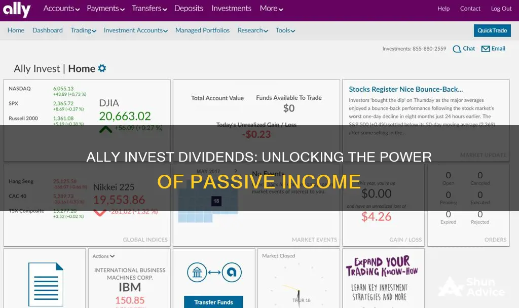 how does ally invest pay dividends