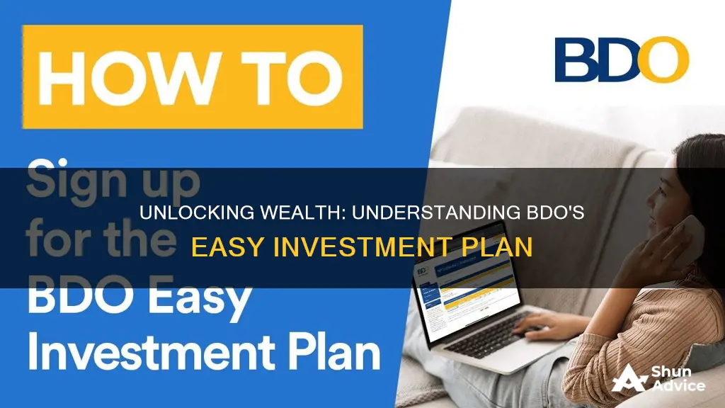 how does bdo easy investment plan works