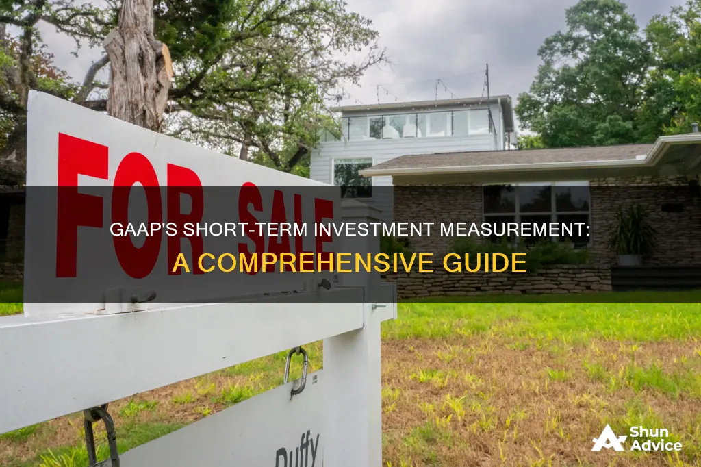 how does gaap measure short term investments