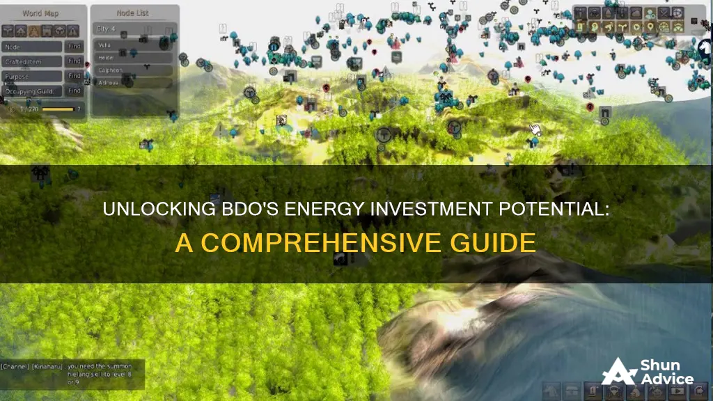 how does investing energy work in bdo