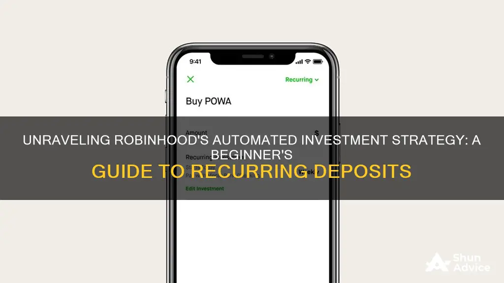 how does robinhood recurring investment work