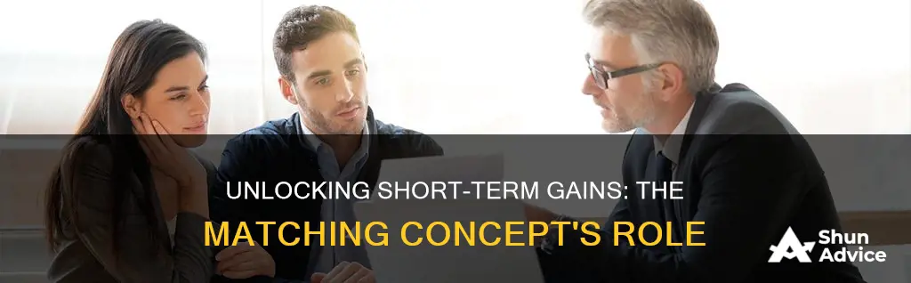 how does short term investment relate to matching concept