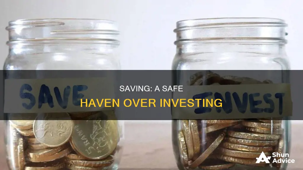 how is saving better than investing