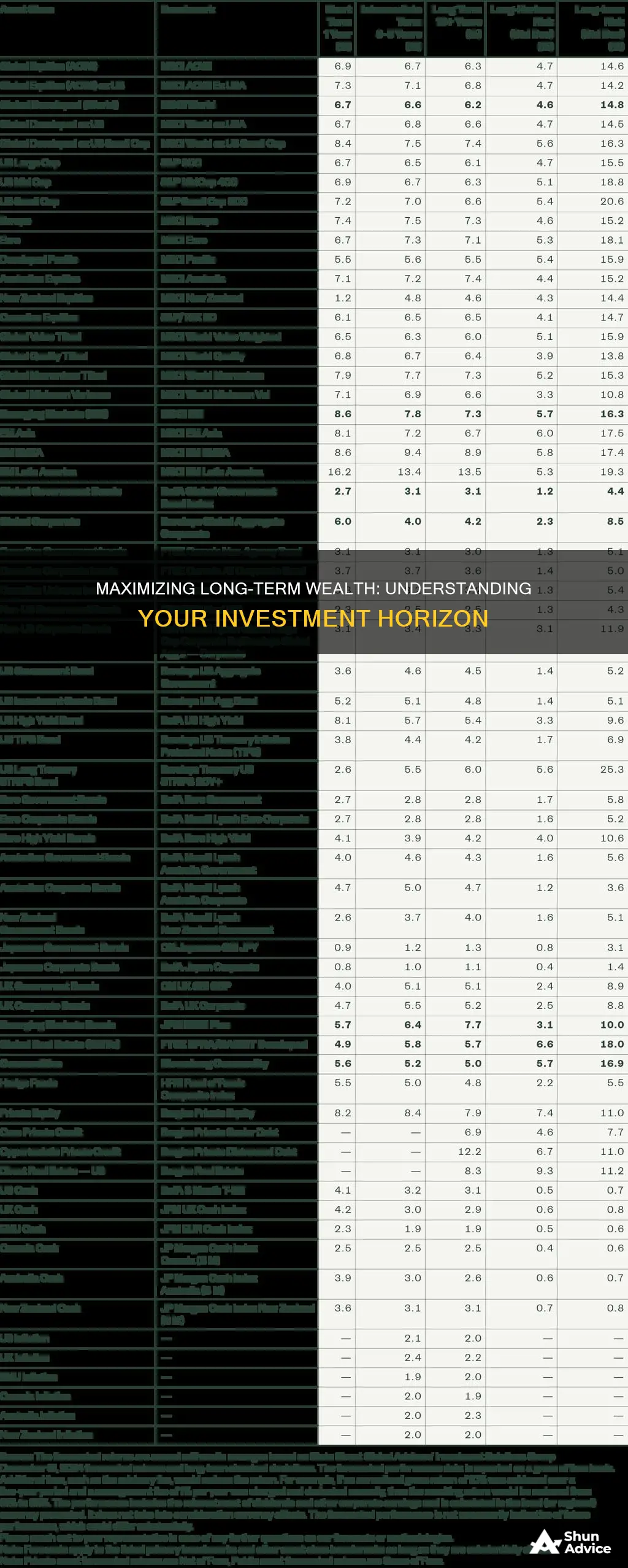 how long is a long term investment horizon