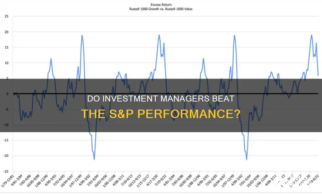 how many investment managers beat s&p