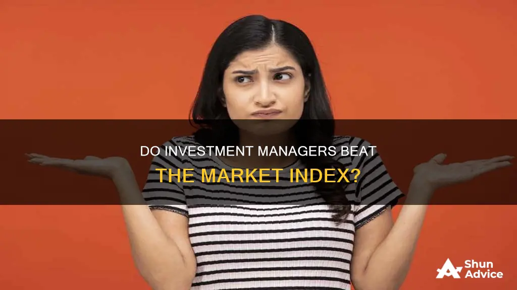 how many investment managers beat the index