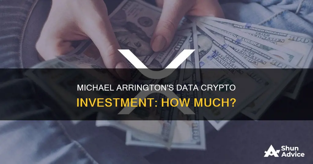 how mch did michael arrington invest in data cryptocurrency