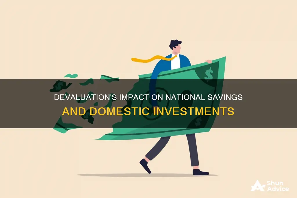 how might devaluation affect national saving and domestic investment