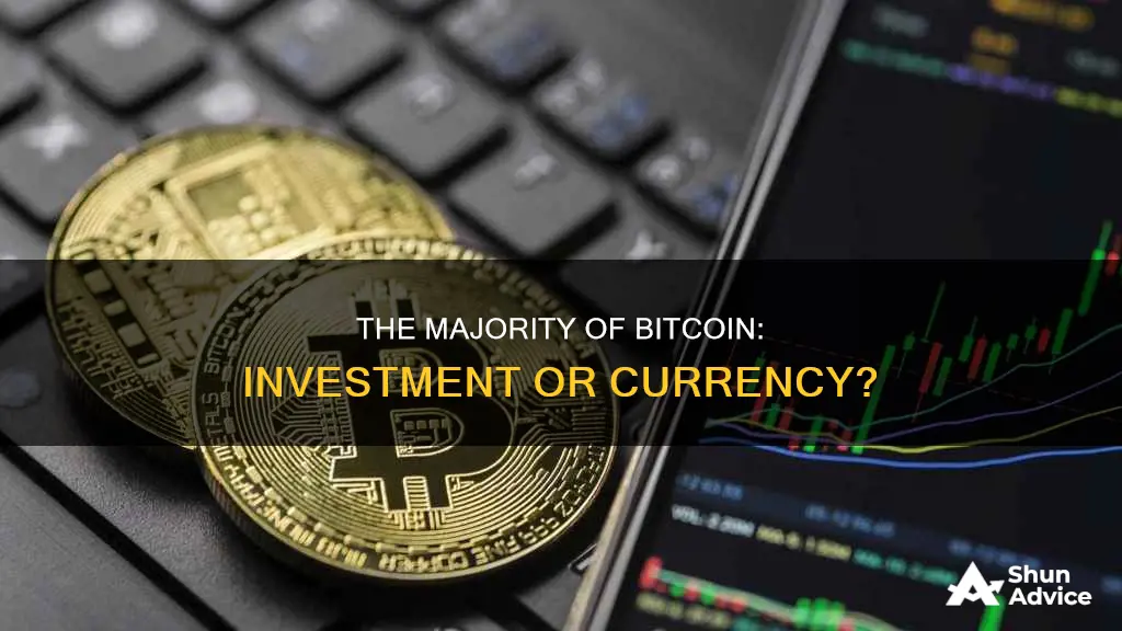 how much of bitcoin is held for investment