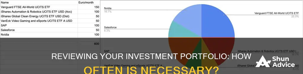 how often should an investment portfolio be reviewed