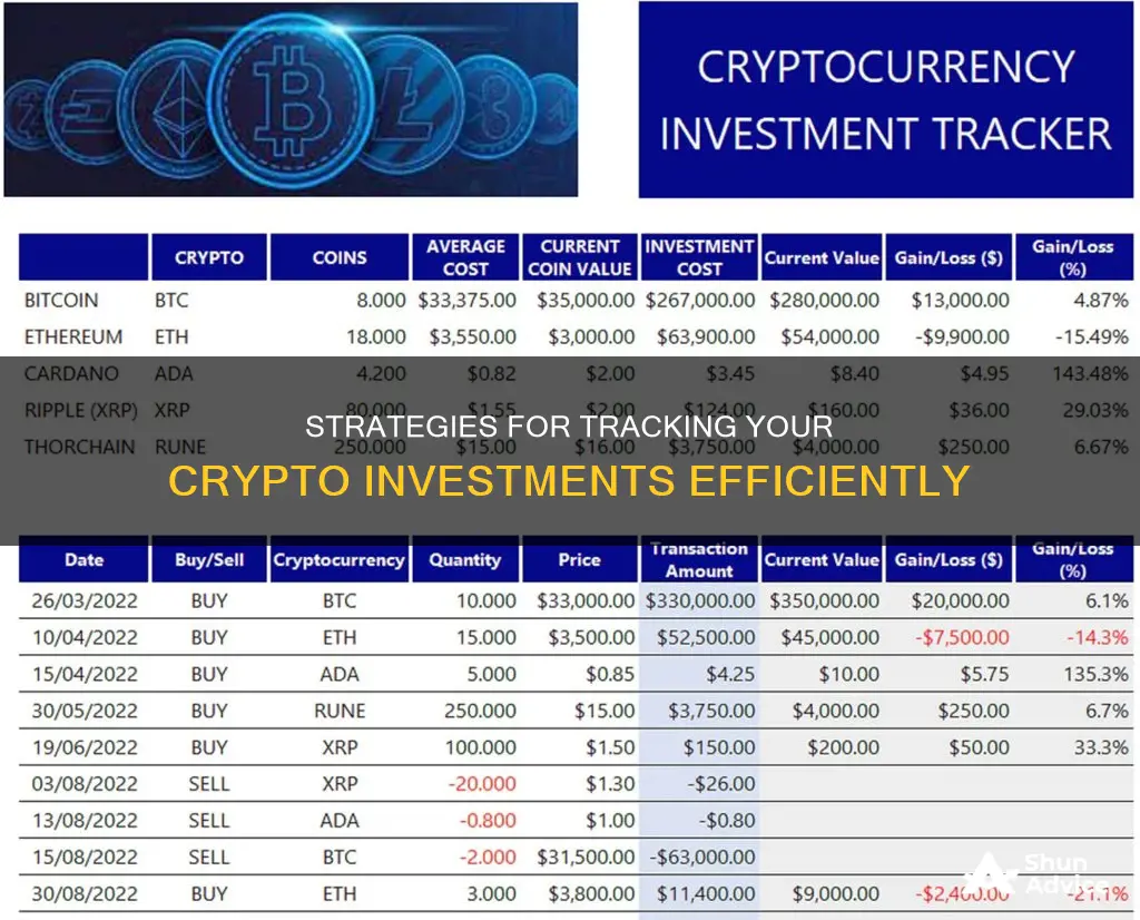 how should I keep track of my crypto investments