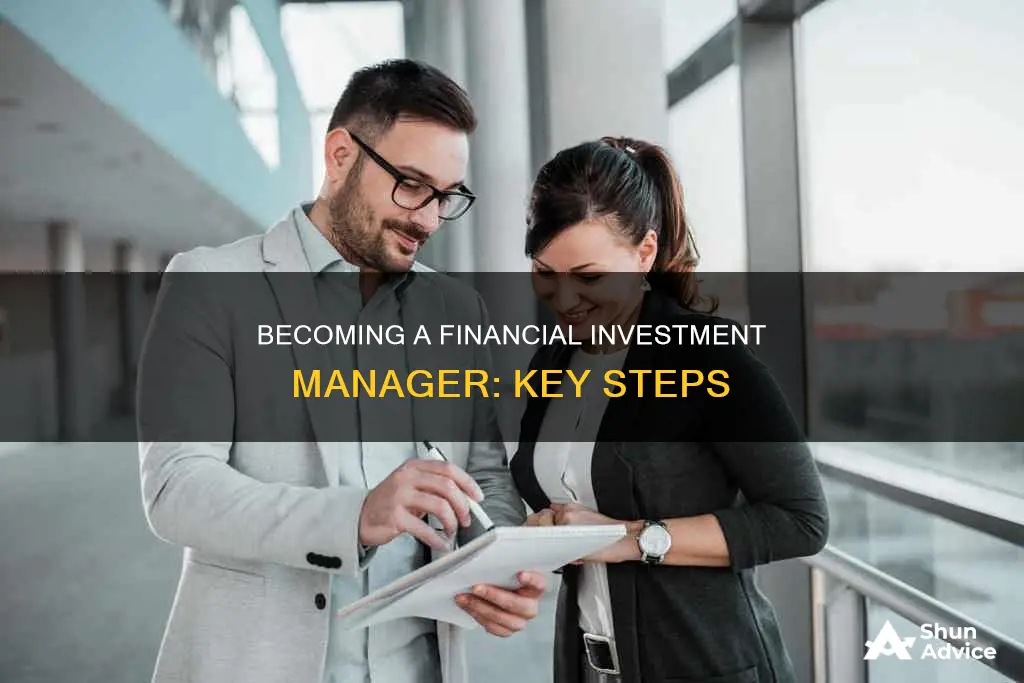 how to be a financial investment manager