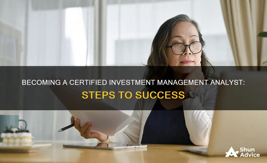 how to become a certified investment management analyst