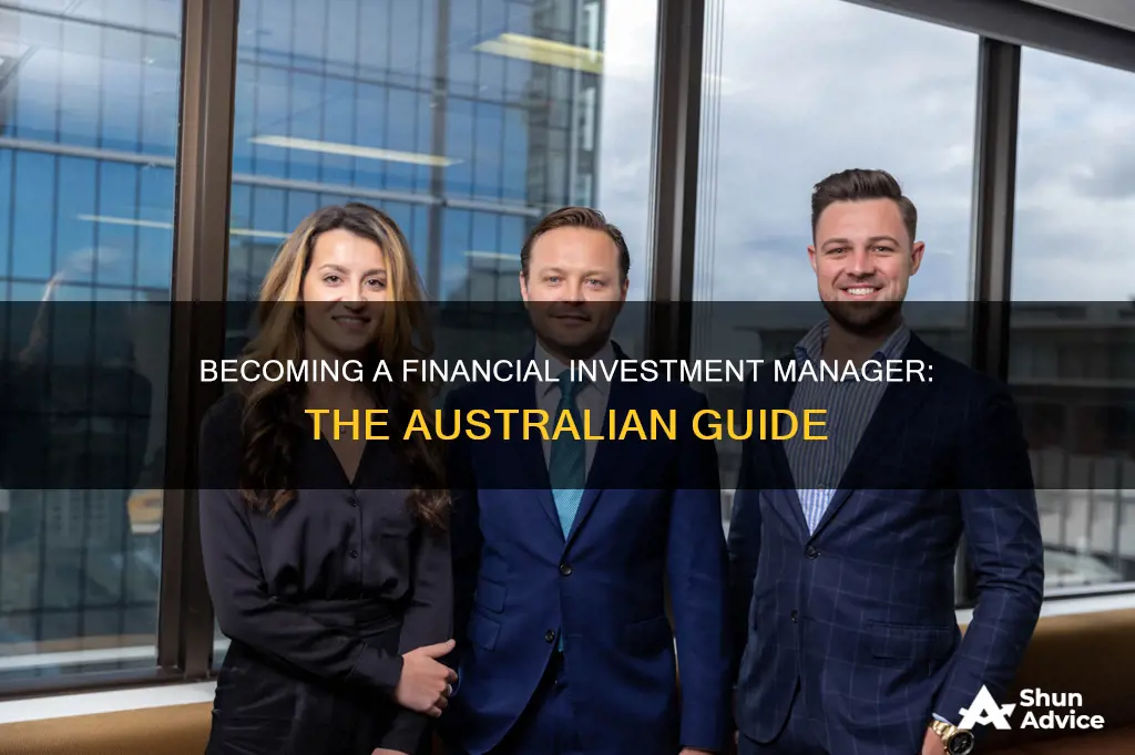 how to become a financial investment manager in australia