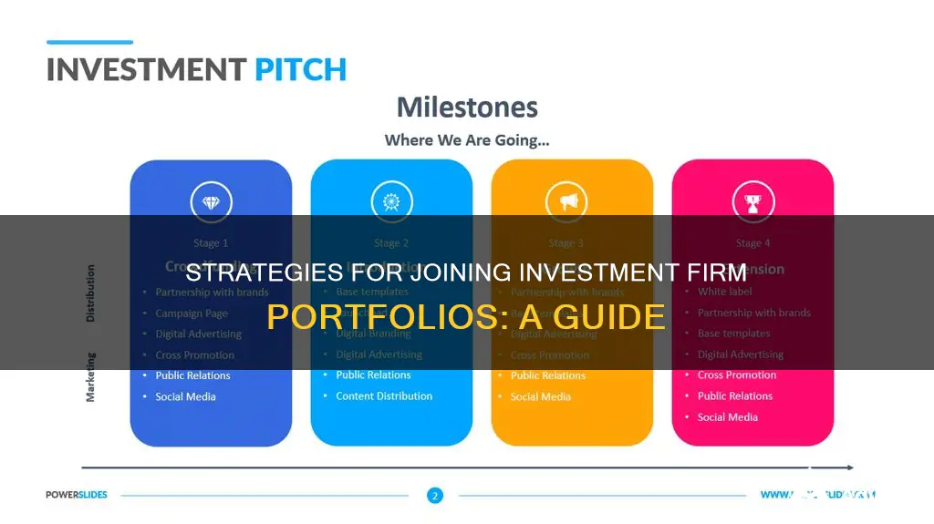 how to become part of an investment firms portfolio