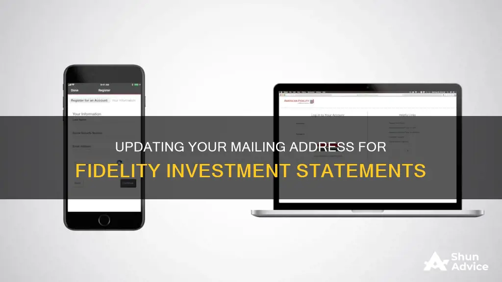 how to change mailing address for statements fidelity investments