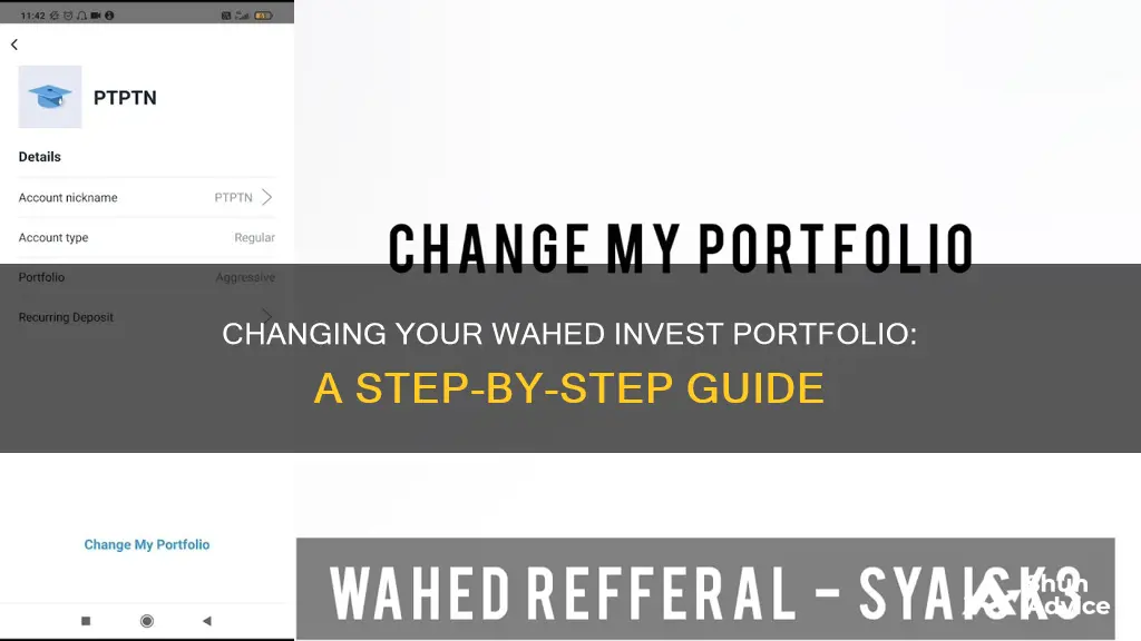 how to change portfolio in wahed invest