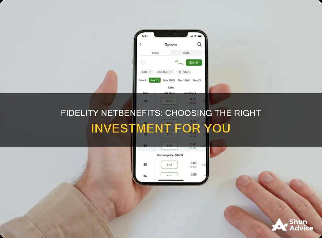 how to choose investment in fidelity netbenefits