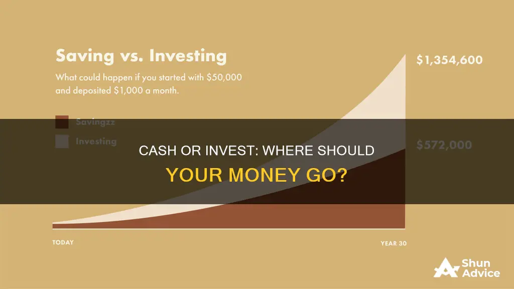 how to compare holding cash versus investing