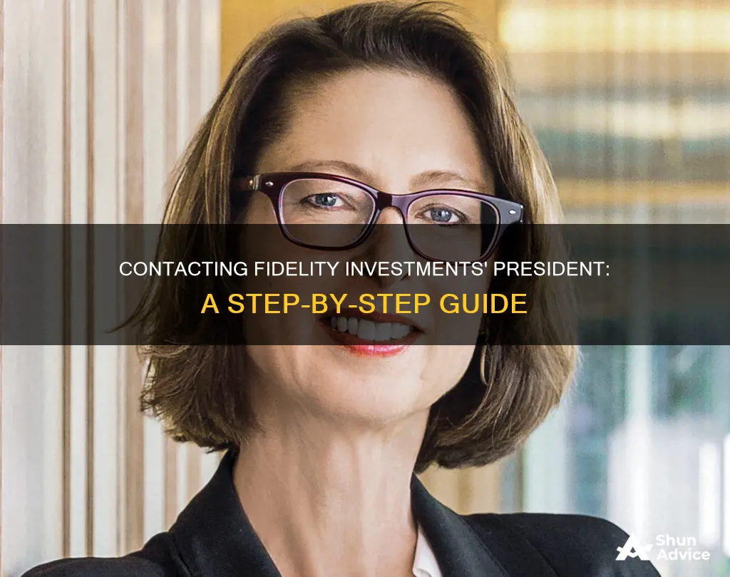 how to contact president fidelity investments